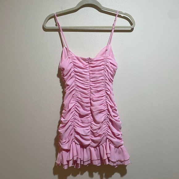 Lucy in the Sky Remi Ruched Ruffle Mini Dress - Picture 8 of 10